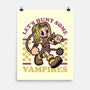 Game Mascot Vampire Hunter-None-Matte-Poster-Studio Mootant