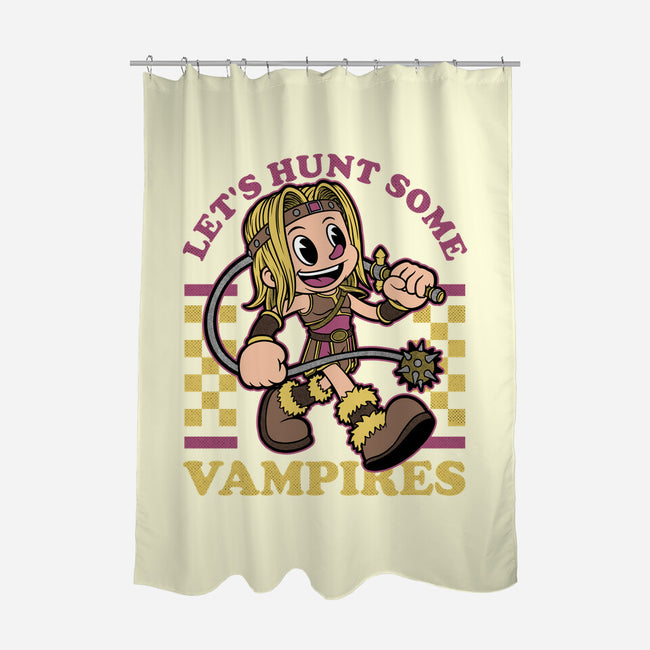 Game Mascot Vampire Hunter-None-Polyester-Shower Curtain-Studio Mootant