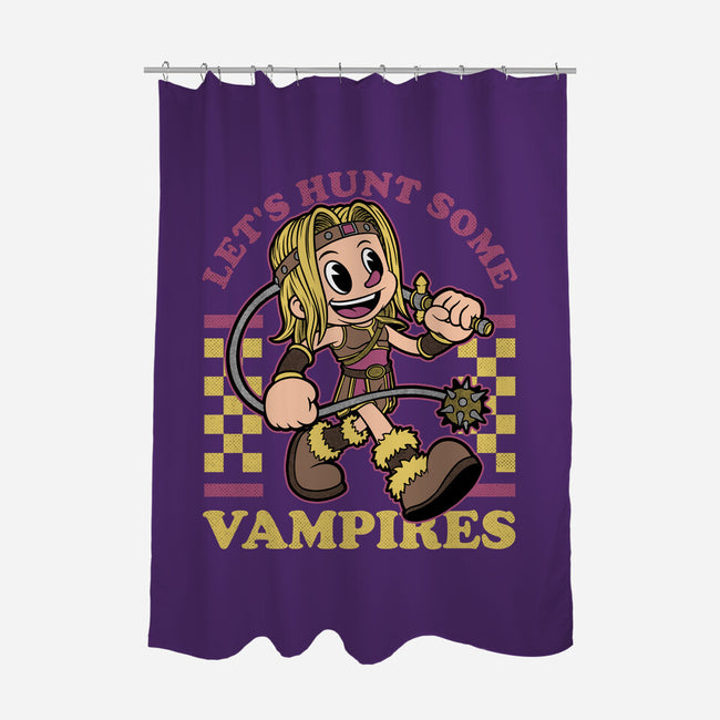 Game Mascot Vampire Hunter-None-Polyester-Shower Curtain-Studio Mootant