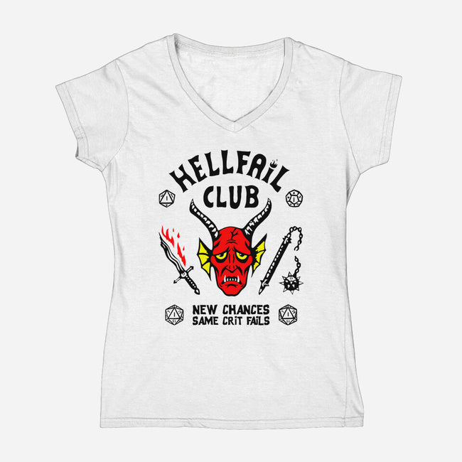 HellFail Club-Womens-V-Neck-Tee-NMdesign