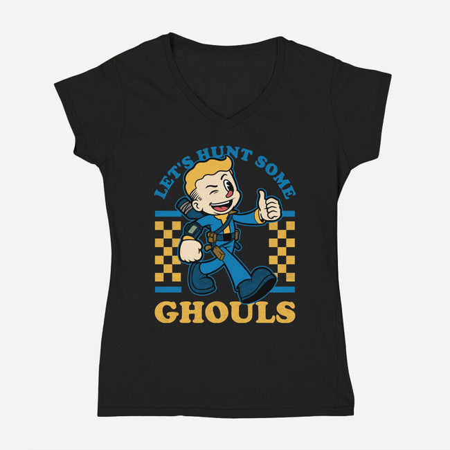 Game Mascot Tech Boy-Womens-V-Neck-Tee-Studio Mootant