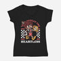 Game Mascot Hearts Key-Womens-V-Neck-Tee-Studio Mootant