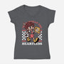 Game Mascot Hearts Key-Womens-V-Neck-Tee-Studio Mootant