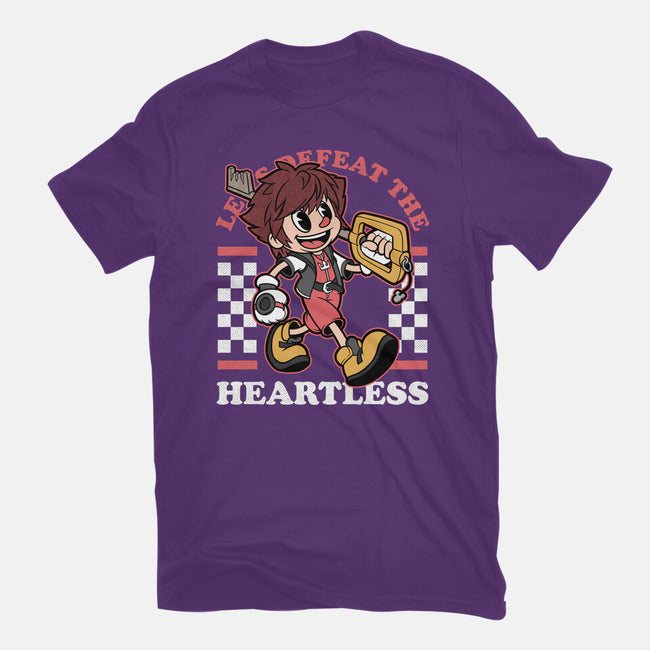 Game Mascot Hearts Key-Womens-Fitted-Tee-Studio Mootant