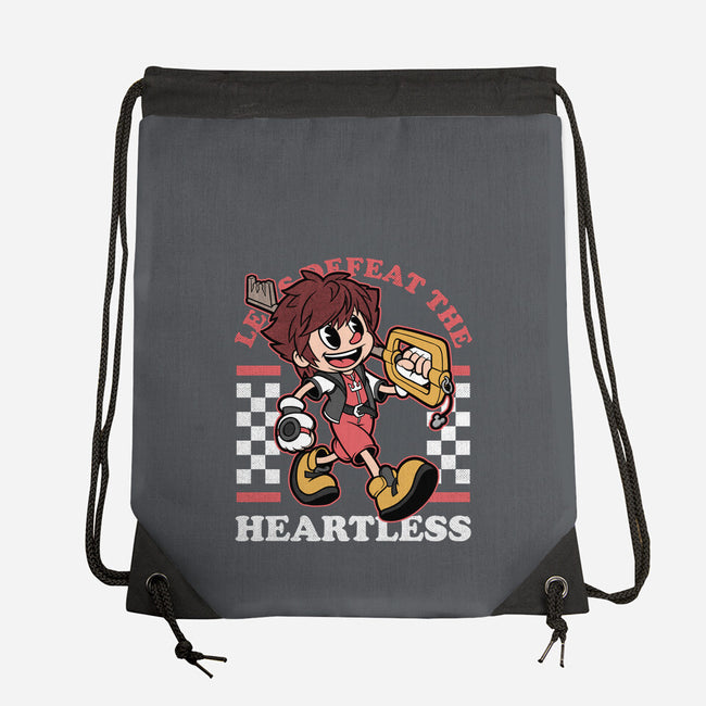 Game Mascot Hearts Key-None-Drawstring-Bag-Studio Mootant