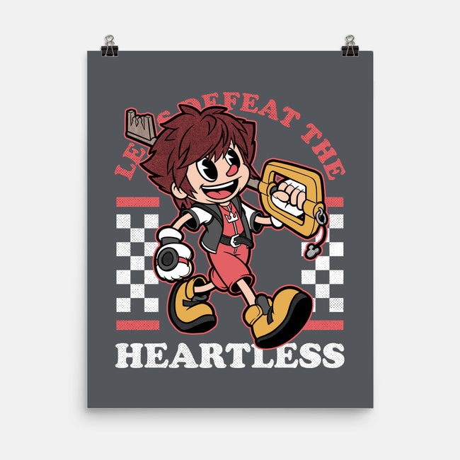 Game Mascot Hearts Key-None-Matte-Poster-Studio Mootant