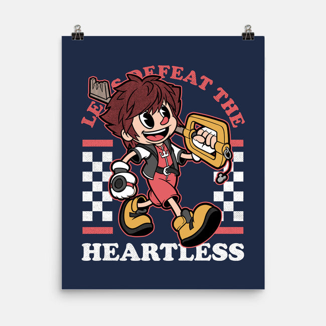 Game Mascot Hearts Key-None-Matte-Poster-Studio Mootant