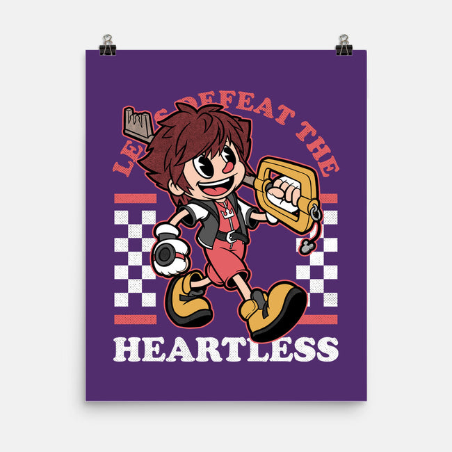 Game Mascot Hearts Key-None-Matte-Poster-Studio Mootant
