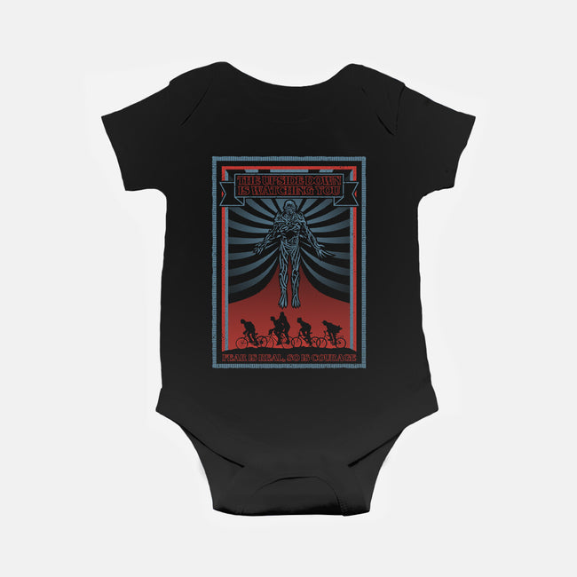 The Upside Down Is Watching You-Baby-Basic-Onesie-NMdesign