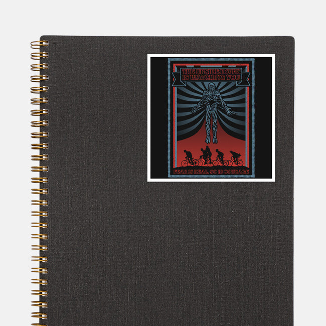 The Upside Down Is Watching You-None-Glossy-Sticker-NMdesign