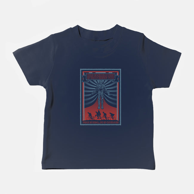 The Upside Down Is Watching You-Baby-Basic-Tee-NMdesign