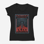 The Upside Down Is Watching You-Womens-V-Neck-Tee-NMdesign