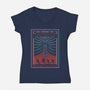 The Upside Down Is Watching You-Womens-V-Neck-Tee-NMdesign
