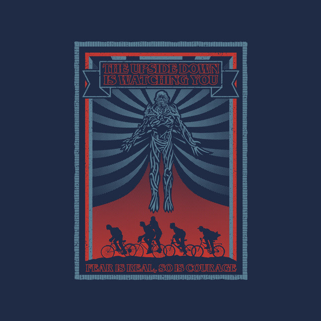The Upside Down Is Watching You-Womens-Fitted-Tee-NMdesign
