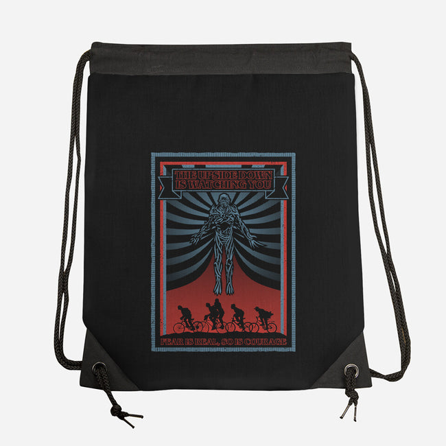 The Upside Down Is Watching You-None-Drawstring-Bag-NMdesign