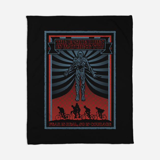 The Upside Down Is Watching You-None-Fleece-Blanket-NMdesign