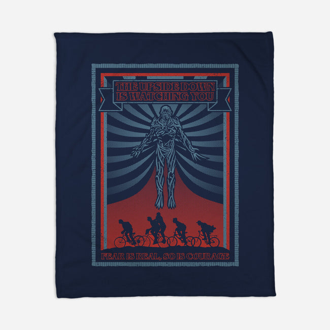 The Upside Down Is Watching You-None-Fleece-Blanket-NMdesign
