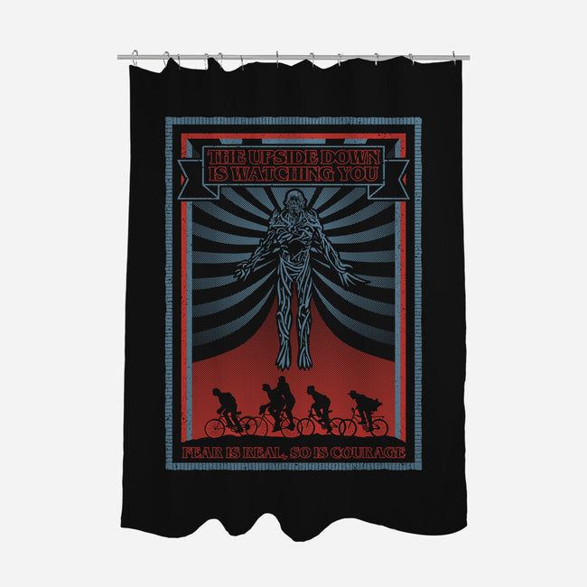 The Upside Down Is Watching You-None-Polyester-Shower Curtain-NMdesign