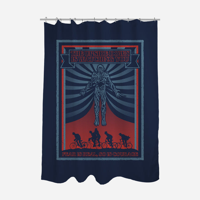 The Upside Down Is Watching You-None-Polyester-Shower Curtain-NMdesign