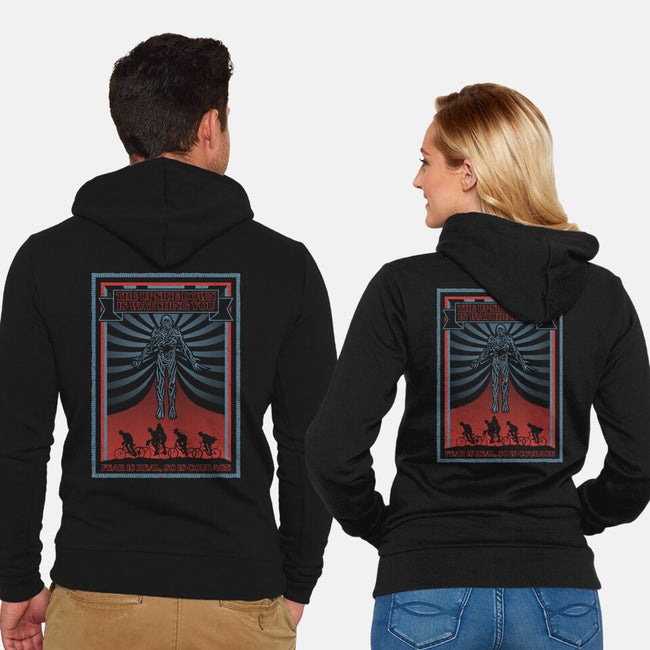 The Upside Down Is Watching You-Unisex-Zip-Up-Sweatshirt-NMdesign