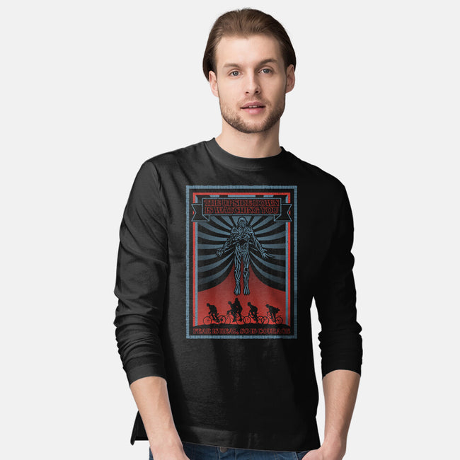 The Upside Down Is Watching You-Mens-Long Sleeved-Tee-NMdesign