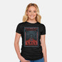 The Upside Down Is Watching You-Womens-Fitted-Tee-NMdesign