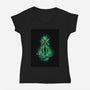 Eldritch Depths-Womens-V-Neck-Tee-LILIVIA