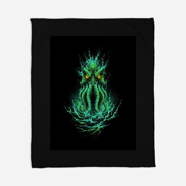 Eldritch Depths-None-Fleece-Blanket-LILIVIA