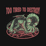 Too Tired To Destroy-Baby-Basic-Tee-glitchygorilla