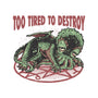 Too Tired To Destroy-Unisex-Baseball-Tee-glitchygorilla