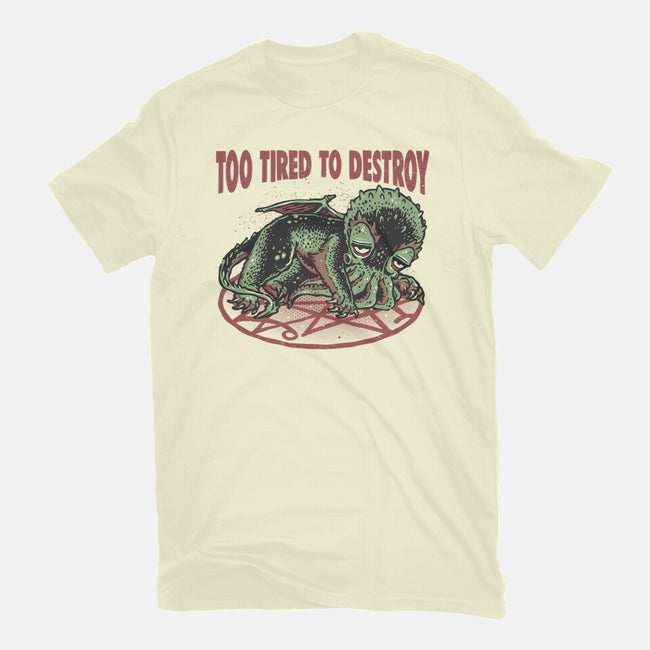 Too Tired To Destroy-Mens-Basic-Tee-glitchygorilla