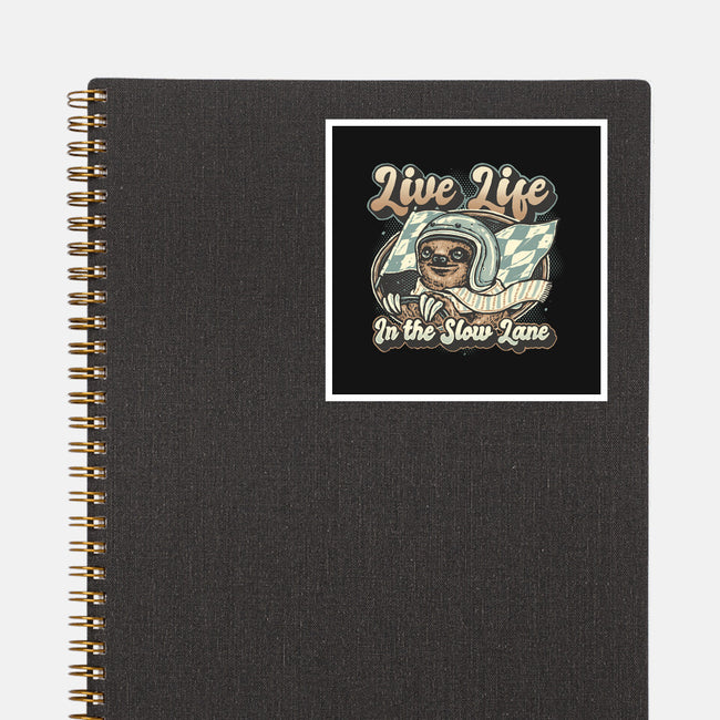 Live Life In The Slow Lane-None-Glossy-Sticker-glitchygorilla
