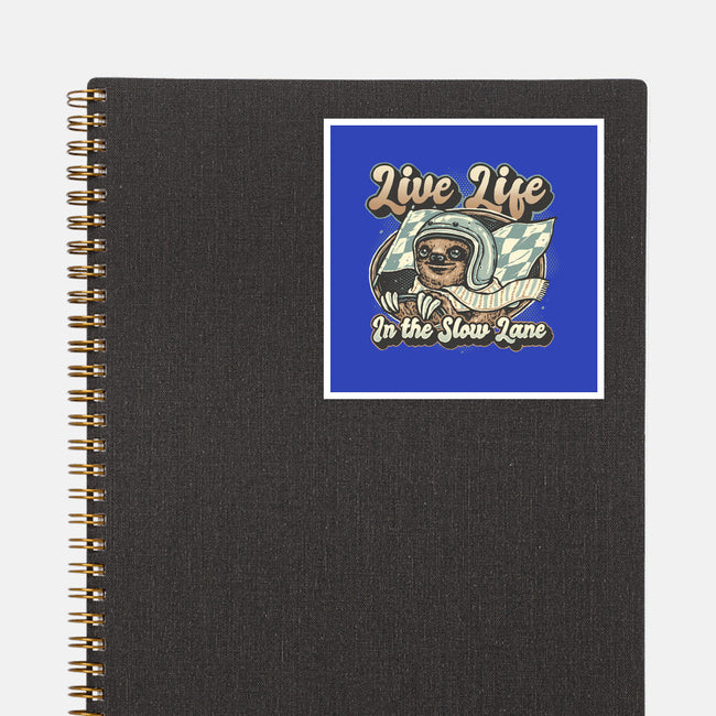 Live Life In The Slow Lane-None-Glossy-Sticker-glitchygorilla