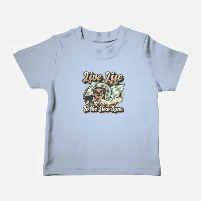 Live Life In The Slow Lane-Baby-Basic-Tee-glitchygorilla