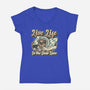 Live Life In The Slow Lane-Womens-V-Neck-Tee-glitchygorilla