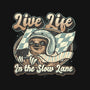 Live Life In The Slow Lane-None-Drawstring-Bag-glitchygorilla