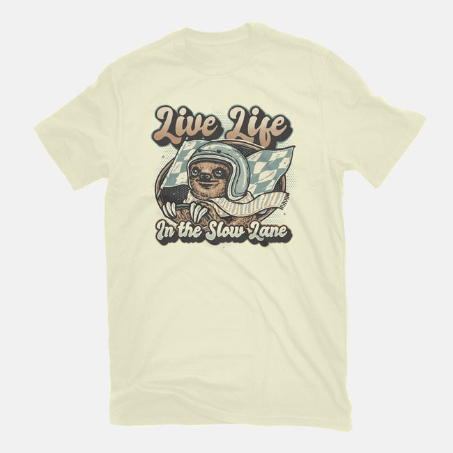 Live Life In The Slow Lane-Mens-Basic-Tee-glitchygorilla