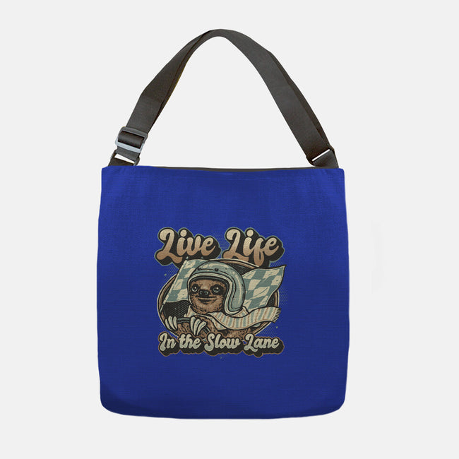 Live Life In The Slow Lane-None-Adjustable Tote-Bag-glitchygorilla
