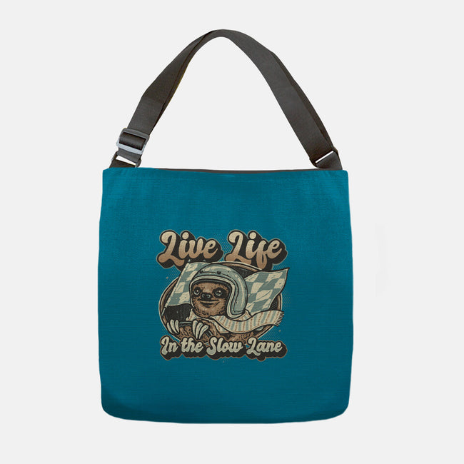 Live Life In The Slow Lane-None-Adjustable Tote-Bag-glitchygorilla