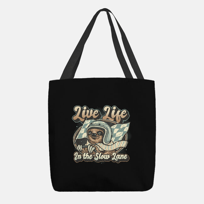 Live Life In The Slow Lane-None-Basic Tote-Bag-glitchygorilla