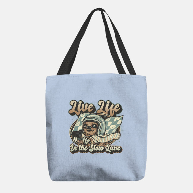 Live Life In The Slow Lane-None-Basic Tote-Bag-glitchygorilla