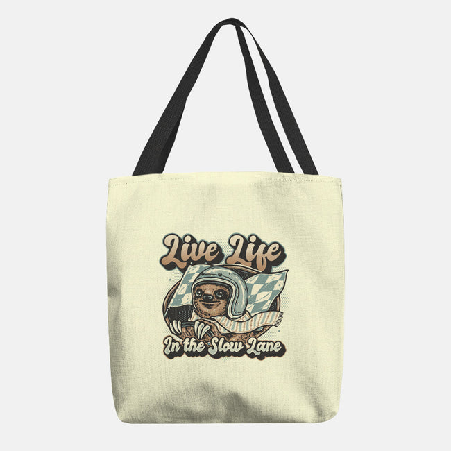 Live Life In The Slow Lane-None-Basic Tote-Bag-glitchygorilla