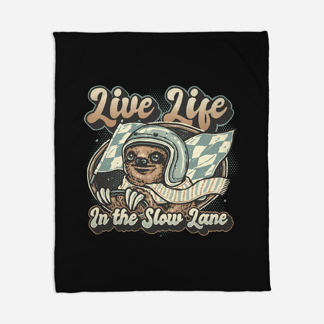 Live Life In The Slow Lane-None-Fleece-Blanket-glitchygorilla
