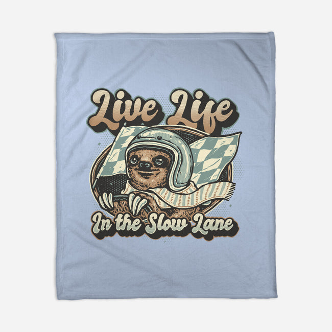 Live Life In The Slow Lane-None-Fleece-Blanket-glitchygorilla