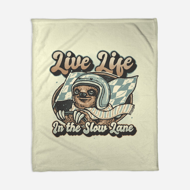 Live Life In The Slow Lane-None-Fleece-Blanket-glitchygorilla
