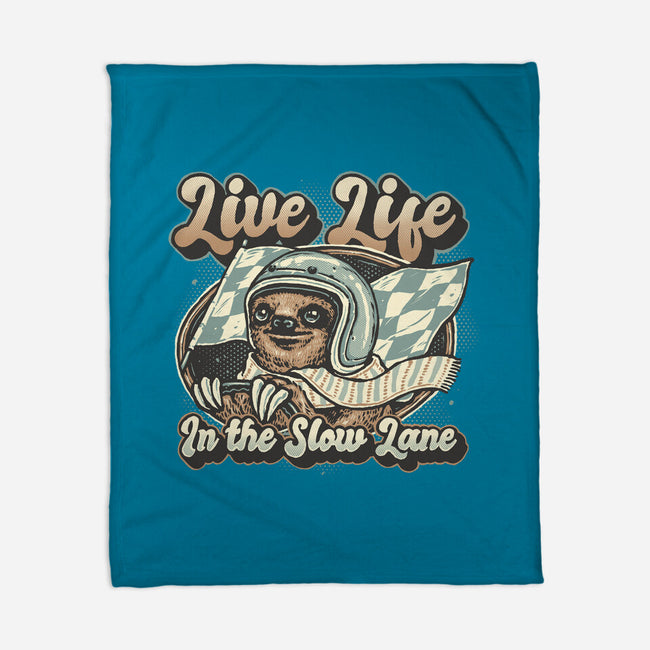 Live Life In The Slow Lane-None-Fleece-Blanket-glitchygorilla
