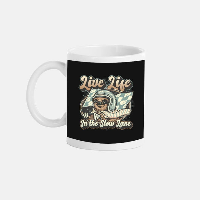 Live Life In The Slow Lane-None-Mug-Drinkware-glitchygorilla