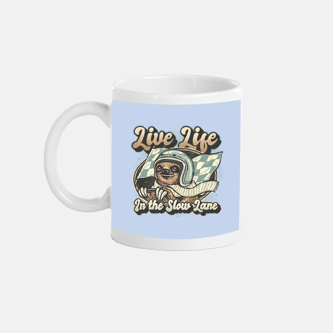 Live Life In The Slow Lane-None-Mug-Drinkware-glitchygorilla