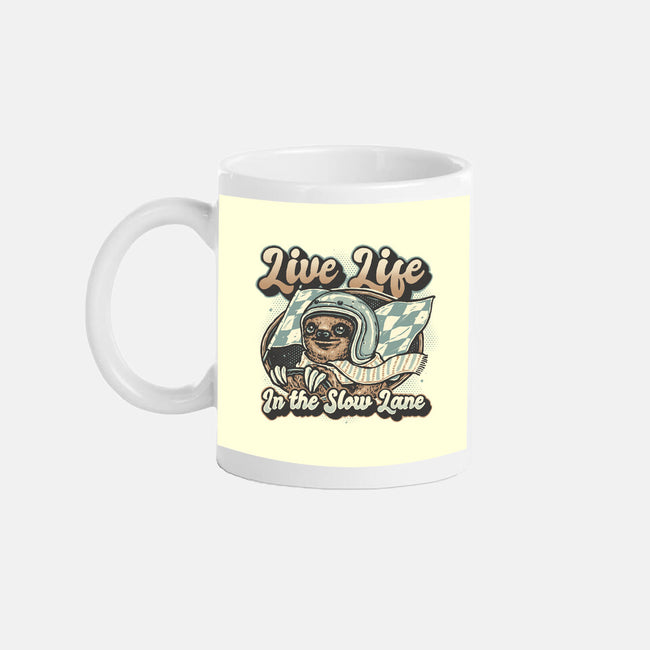 Live Life In The Slow Lane-None-Mug-Drinkware-glitchygorilla