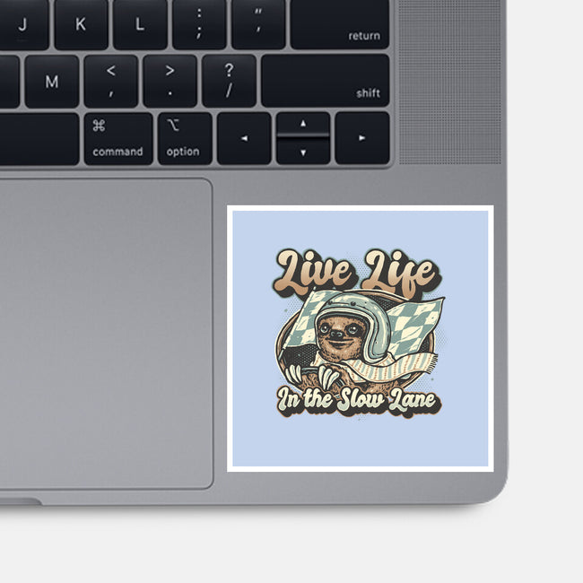 Live Life In The Slow Lane-None-Glossy-Sticker-glitchygorilla